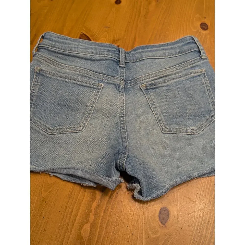 Gap Kids Denim Shorts, EGU, Adjustable Waist, Girl's 14, Shortie, Light Wash